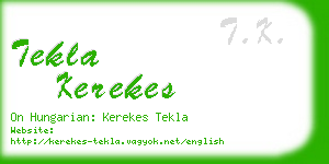 tekla kerekes business card